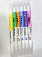 ⁦هايلايتر نيون قابل للمسح 6 اقلام⁩ - الصورة ⁦3⁩