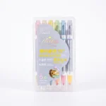 طقم مزدوج 12 لون (6 لون هايلايتر + 6 لون جليتر) - Image 2